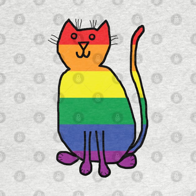 Small Pride Cat by ellenhenryart